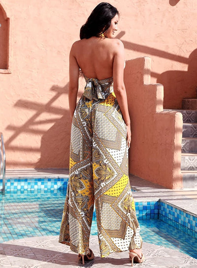 Glorious Yellow Changeable Top & Wide Leg Trousers Co-Ord - Fashion Genie Boutique