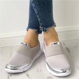 Golden Daze Silver Slip On Trainer - Fashion Genie Boutique