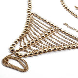 Reservations Only Gold Metal Bikini Swimsuit Jewelry - Fashion Genie Boutique