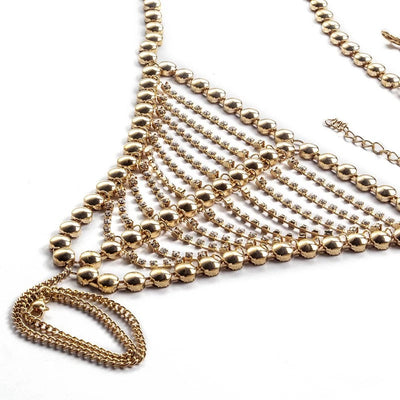 Reservations Only Gold Metal Bikini Swimsuit Jewelry - Fashion Genie Boutique