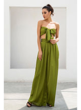 Dream Life Green Changeable Top & Wide Leg Trousers Co-Ord - Fashion Genie Boutique