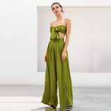 Dream Life Green Changeable Top & Wide Leg Trousers Co-Ord - Fashion Genie Boutique