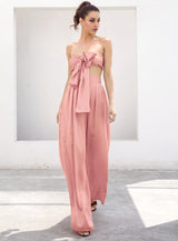 Dream Life Light Pink Changeable Top & Wide Leg Trousers Co-Ord - Fashion Genie Boutique