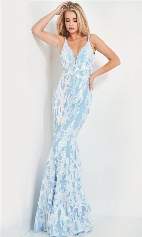 Your Darling Sequin Iridescent Maxi Fishtail Dress - Fashion Genie Boutique