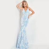 Your Darling Sequin Iridescent Maxi Fishtail Dress - Fashion Genie Boutique
