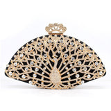 Women’s Rhinestone Embellished Clutch Bag - Fashion Genie Boutique