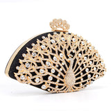 Women’s Rhinestone Embellished Clutch Bag - Fashion Genie Boutique