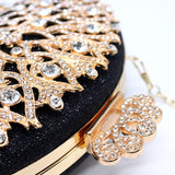 Women’s Rhinestone Embellished Clutch Bag - Fashion Genie Boutique