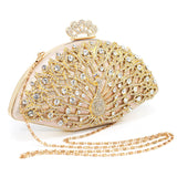 Women’s Rhinestone Embellished Clutch Bag - Fashion Genie Boutique