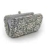 Women’s Rhinestone Embellished Clutch Bag - Fashion Genie Boutique