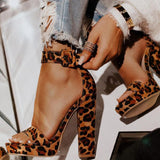 Rebel Affair Leopard Print Platform Heel Shoes - Fashion Genie Boutique