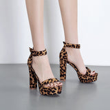 Rebel Affair Leopard Print Platform Heel Shoes - Fashion Genie Boutique