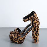 Rebel Affair Leopard Print Platform Heel Shoes - Fashion Genie Boutique