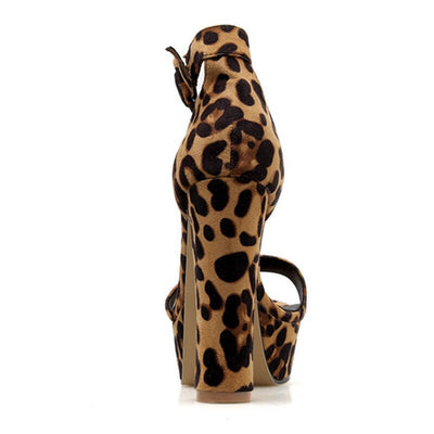 Rebel Affair Leopard Print Platform Heel Shoes - Fashion Genie Boutique