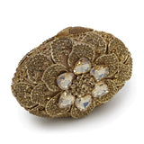 Women’s Flower Rhinestone Embellished Clutch Bag - Fashion Genie Boutique