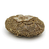Women’s Flower Rhinestone Embellished Clutch Bag - Fashion Genie Boutique