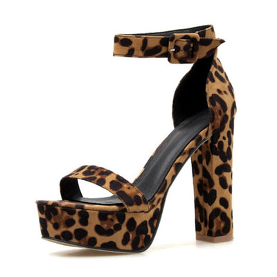 Rebel Affair Leopard Print Platform Heel Shoes - Fashion Genie Boutique