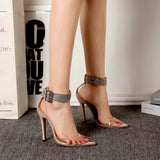 Lusting For You Beige Pointed Toe Rhinestone Heels - Fashion Genie Boutique