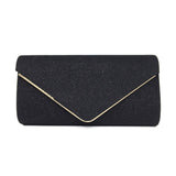 Women’s Envelope Glitter Clutch Evening Bag - Fashion Genie Boutique