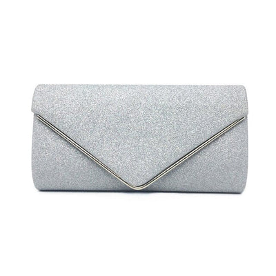 Women’s Envelope Glitter Clutch Evening Bag - Fashion Genie Boutique