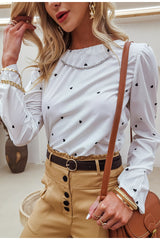 Certain Things White Heart Print Top - Fashion Genie Boutique