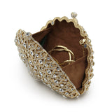 Women’s Peacock Rhinestone Embellished Clutch Bag - Fashion Genie Boutique