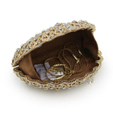 Women’s Peacock Rhinestone Embellished Clutch Bag - Fashion Genie Boutique