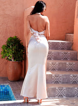 Gabby Apricot Crop Top & Maxi Skirt Co-Ord - Fashion Genie Boutique