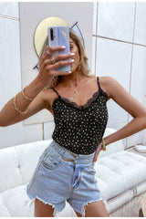 Good One Black Polka Dot Cami Top - Fashion Genie Boutique