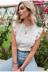 She’s So Lovely White Lace Top - Fashion Genie Boutique