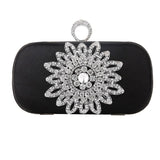 Women’s Rhinestone Embellished Clutch Bag - Fashion Genie Boutique