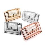 Women’s Metal Cage Handbag - Fashion Genie Boutique