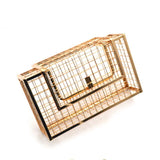 Women’s Metal Cage Handbag - Fashion Genie Boutique
