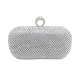 Women’s Rhinestone Embellished Clutch Bag - Fashion Genie Boutique