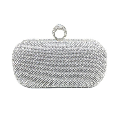Women’s Rhinestone Embellished Clutch Bag - Fashion Genie Boutique