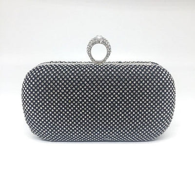 Women’s Rhinestone Embellished Clutch Bag - Fashion Genie Boutique