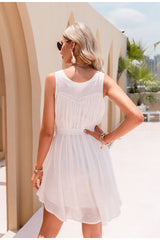 Fall For It White Sheer Mini Dress - Fashion Genie Boutique