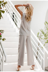 Girl With Goals Grey Sleeveless Blazer - Fashion Genie Boutique