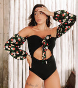 Ava Cut Out Long Sleeve Swimsuit - Fashion Genie Boutique