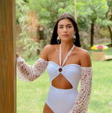 Ava Cut Out Long Sleeve Swimsuit - Fashion Genie Boutique