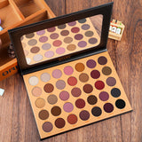 35 Color Eyeshadow Palette & 5 Brush Set - Fashion Genie Boutique