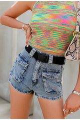 Denim Dream Blue Shorts - Fashion Genie Boutique