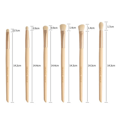 6 Piece Makeup Brush Set - Fashion Genie Boutique