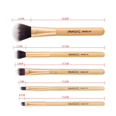 5 Piece Makeup Brush Set - Fashion Genie Boutique