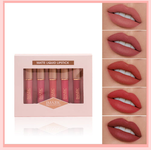 Matte Liquid Lipstick Set - 5 Piece - Fashion Genie Boutique