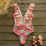 Miller Pink Print Bow Swimsuit - Fashion Genie Boutique