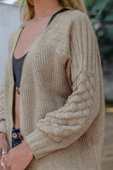 Zarina Grey Long Sleeve Cardigan - Fashion Genie Boutique