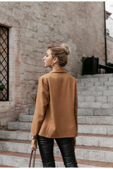 Samira Brown Blazer Jacket - Fashion Genie Boutique