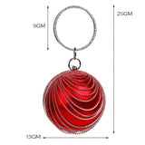 Fiona Round Clutch Bag - Fashion Genie Boutique