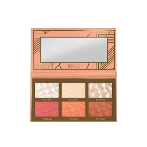 6 Color Highlight Blush Contour Palette - Fashion Genie Boutique